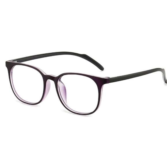 Anrry Accessories - Blue Light Blocking Anti Eyestrain Lens Eyeglasses UV400 Purple Frame